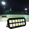 600W LED -strålkastare Outdoor Super Bright Security Lights 6500K IP65 Vattentäta arbetsljus Cob Stadium med vit för Yard Parkering Garden Now Usalight