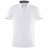 Herrpolos snabbtorkande sportpolo skjorta Anpassad designföretag märke /tryck broderi andas lapel kort ärm toppar s-4xl 230209