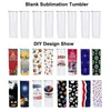 USA Warehouse 20 oz rostfritt stål Värmeöverföringstryck Tumbler Vakuumisolerad Skinny Rak Sublimation Tumblers Kawaii