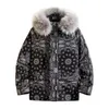Men's Down Cotton Jacket Coat Winter Street Printing Thick Padded Loose Men And Women