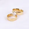 Кольца полосы на высшей сталь титановой кольцо для мужчин и женщин обещают обручальные обручальные кольца