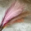 Decorative Flowers Medium Branch 7-Fork Artificial Flower Feather Phoenix Tail Reed Wedding Fluffy Peacock Grass Road Guide