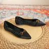 2023 Pointy Women's Casual Thicked Latex Pad Soft Sole Single Single Shoe Women's Shoes