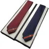 Klasik erkek tasarımcı kravat düğün siyah kravat moda giyim aksesuarları siyah ve kırmızı boyun kravat ipek moda ofis şık damat basit klasik lüks kravatlar