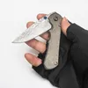 Chris Reeve vouwmes Inkosi Limited Custom Version TC4 Titanium handle echte Damascus Blade Perfect Pocket EDC Outdoor Equipment Tactical Survival Tools