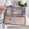 Wallets 2023 Fashion Purse Wallet Female Brand Card Holders Cell Phone Pocket Women 6 Solid Clutch Money Bag Gifts For