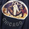 Men's T-Shirts Jesus Is King T-shirt Men Women Front Chicago Back Jesus Oil Paint Tee Concert Tour T-shirts Stand Neck Tops T230209