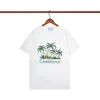 Casablanc gömlek Erkek T Gömlek Tasarımcı Pamuk Lüks Marka Giyim Avrupa Amerikan trendi Tasarım T-Shirt Yazıcı Yaz Kısa Kollu ABD boyutu S-2XL