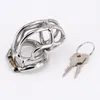 Hinged Curve Base Ring Design Stainless Steel Male Chastity Devices For Men Cage For Bdsm 2.5&Quot Cock