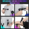 Electric High Frequency Vibration 32-speed Mini LCD Fascial Gun Massager Muscle Stimulator Body Relax Pain Relief 0209