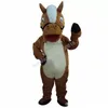 Brown Horse Mascot Costume Top Cartoon Anime Theme Character Carnival Unisex vuxna storlek Jul födelsedagsfest utomhus outfit kostym