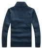 Męskie swetry zimowe męskie sweter SWEATK Pół zrzutu polarowy wełniany wełniany pullover długi rękaw kieszonkowy kieszonkowy męski gęste ubranie na jesień 230208