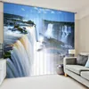 Curtain Beautiful Waterfall 3D Blackout Window Curtains For Living Room Bedding El/Office Drapes Cortinas Para Sala