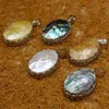 Pendant Necklaces Women Natural Abalone Shell Pendants Making DIY Accessories Unique Jewelry