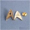 Broches Broches Star Trek Starfleet Émail Broche Broches Badge Revers Alliage Métal Mode Bijoux Accessoires Cadeaux Drop Delivery Dhnyv