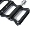 Pédales de vélo 1 paire de pédales de vélo plates vtt route 3 roulements scellés pédales de vélo anti-dérapant ultraléger pour accessoires de cyclisme Flat Bike Pedals 0208