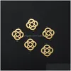 Charms 5pcs aço inoxidável bruxa Celtics Knot Gold Pingentes de bruxaria para joias de colar de braceletes DIY Findin Dhefe