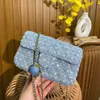 Torby talii projektanty ręczne mody podkładki crossbody luksusowe jeansowe tote damie pochette ramię torebki womans cf flap zawiesia