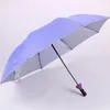 Kundenspezifischer Druck, Werbung, Geschäftsgeschenk, Promotion, Reisen, Multi-Regen, sonniger Tag, 3-fach gefalteter Regenschirm mit Logo, faltbarer Flaschenschirm bb0209