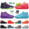 Lemelo Ball Basketball Shoes MB.01 MB 02 MENS Womens Sneakers UFO Hornets Away Red Red Blast Purple Phenom Red Blast Ricks and Mortys Queen City Melo Trainers