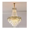 Kronleuchter Luxus moderner Kristallleuchter f￼r Wohnzimmer Gold Loft Kette Leuchte gro￟e Treppe Cristal Lamp Home Decor L DHP3F