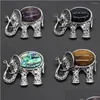 Charms Natural Semi Precious Pendant for DIY Jewelry Making Halsband Armband ￶rh￤ngen Biltillbeh￶r Stor storlek Elefant 4 DHXZI