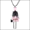 Colliers de pendentif Hingestone Belle robe Doll Sweater Filles Chaîne de bijoux Long Collier Drop Livraison Pendants Dhdxg