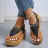 Клип летние кисточки для женщин 2022 цветочные насадки сандалии женщина плюс размер не скользящие повседневные туфли женская T230208 E278