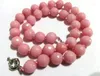 Chains Charming 10 Mm Pink Bead Necklace 18/36/50Inch