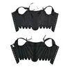 Women's Shapers Women's Abdominal Corset Crops Tight Fitting Over Bust Lace Up At Back Fishbone Body Bustiers Vintage Bodices For