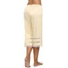 Sonoflet Womens Womens Lace Loose Patchwork shorts de cetim leves do sono