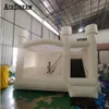 4x3.5m Wedding Bouncer Maison de rebond blanche Jumper gonflable avec toboggan plein PVC Jumping Combo Air extérieur Château plein d'entrain pour enfants adultes avec ventilateur