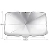 Front Car Windshield Sunshades Paraply för varm sommar Auto Anti-UV Sun Shade Window Gardin Visor för bil Seadan Hatchback SUV