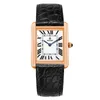 Zegarki designerskie Vintage Square luksusowe zegarek męskie zegarek na rękę Bruonsohnle stalowa łańcuch bransoletka codzienna skórzana/stalowa pasek gorąca sprzedaż iten zegarków automat