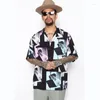 Herren Freizeithemden 1:1 Retro Damen Oversize Sommer Tops WACKO MARIA Herren Hawaiihemd