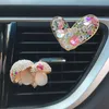 Dekorationer Diamond Mushroom Love Decoration Outlet Clip Air Freshener Interior Arom Diffuser Accessories Car Decor 0209