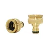 Watering Equipments Female Thread 3/4" 1" Quick Connector Brass Garden Faucet Fittings Tap Copper Adapter 10pcs