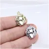 Charms Eruifa 10 Stück 18 mm hübscher Mädchenkopf Zinklegierung Anhänger Damen Accessoire Schmuck handgefertigt DIY 2 FarbenScharms Drop Deliver Dhzou