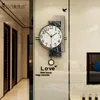 Настенные часы Европа Большой маятник смотрит на творческий арт домашний декор бесплатный DIY зеркальный наклейка