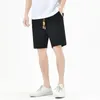 Shorts pour hommes MrGB coton lin hommes Style chinois cordon de serrage couleur unie pantalons courts été jambe droite décontracté genou longueur pantalon