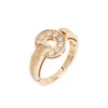 Top Quality Extravagant Simple Diamonds Ring Gold Silver Rose Colors Stainless Steel Couple Rings Fashion Women Designer Jewelry Lady Party Gifts