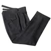 Pantaloni da uomo Autunno Inverno Uomo di alta qualità Fit dritto Abiti da lavoro Casual Pantaloni di lana Lana maschile F214 230209