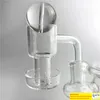 Neue 14mm weibliche 6 Zoll Glas Bohrinseln Wasserbong mit Quarz Terp Vakuum Banger Domeless Terp Slurper Up Öl Nagel Carb Cap