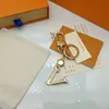 Lettere oro catene chiave di lusso destronini Keyrings Americs Bag Accessori per auto per uomo e donna Regalo