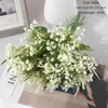 Decorative Flowers 7pcs/set Artificial Gypsophila Bouquet Home Decoration Wedding Holding Rose Wall Flower Simulation