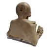 Dekorativa föremål Figurer Creative Skull Statue Roll Paper Holder Wall Mount Harts Sculpture Home Desk Deced Dekor Halloween Party Decoration Drop 230208