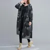 Trench de trincheira feminina Long Windbreaker Mulheres encapuzadas 2023 Primavera zíper de outono da moda selvagem impressão fina feminina fêmea frouxa maré h22240