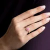 Кластерные кольца модное очарование Pure 925 Серебряное оригинал 1: 1 Копия милый розовый фэнтези -кольцо женское роскошные украшения подарки