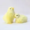 Figurine decorative Decorazione realistica di pulcino Simpatico figurine di Pasqua Simulazione Miniatura di pollo Giardino Ornamento per la casa Regalo