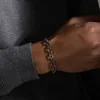Łańcuch łącza VNOX Nowy styl 6,5 mm Belcher Bracelets dla mężczyzn Square Squal Squal Linki geometryczne nadgarstka Pulseira Masculina G230208